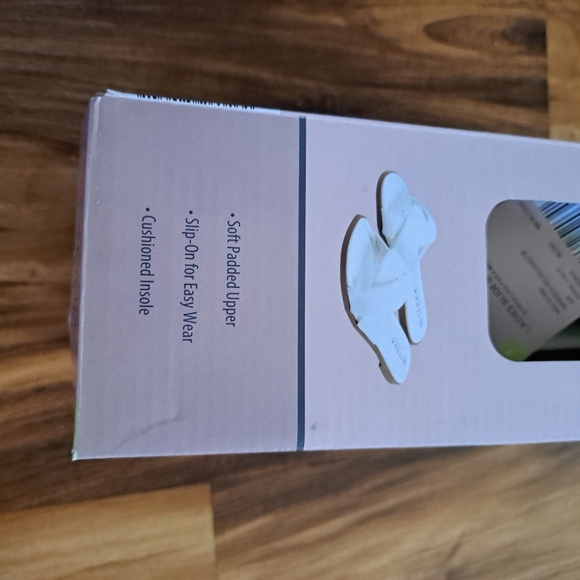 Serra Ladies Slide Sandals White Size 7 - Picture 5 of 6